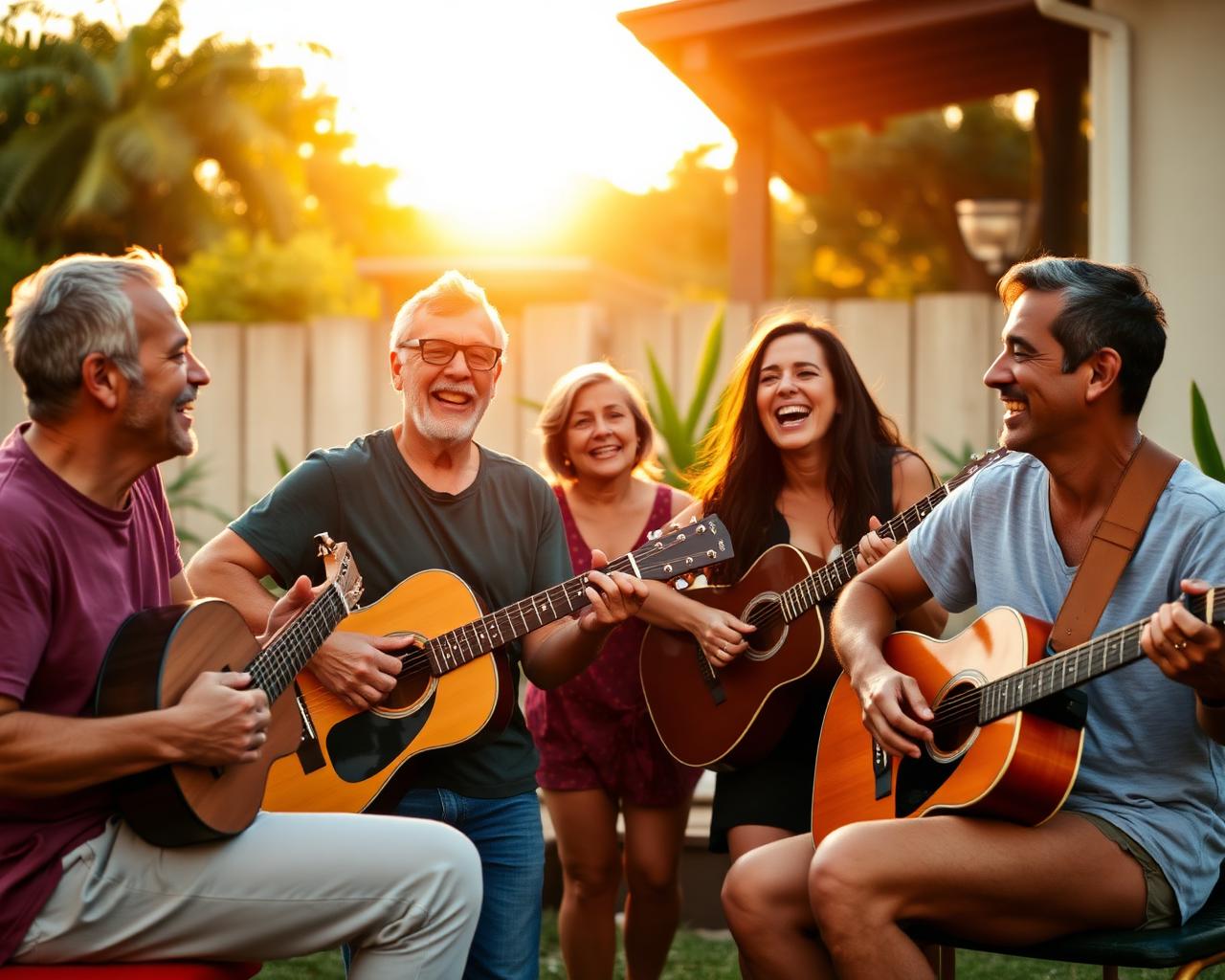 Tocando com seus amigos